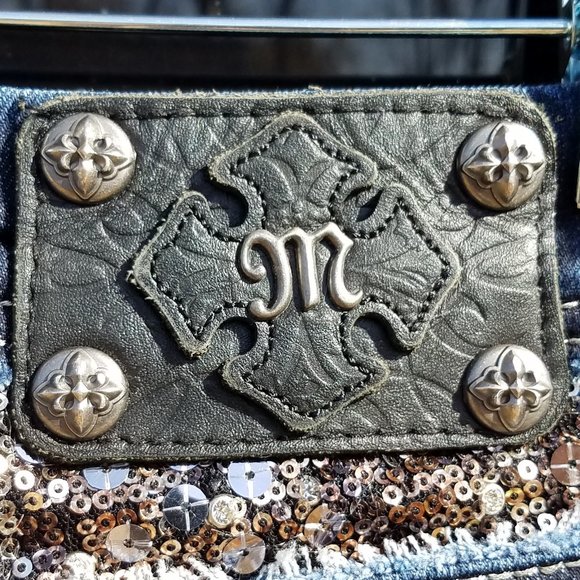 Miss Me JE5731E2L Easy Boot Sequined Jeans - 27 X 33 - Picture 12 of 16